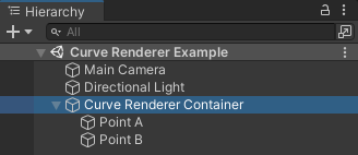 Curve Renderer and two end points hierarchy